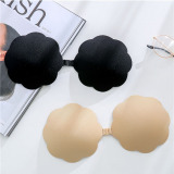 Seamless Stick-On Silicone Bra Invisible Push-Up Nipple Covers for Strapless Dresses and Gowns