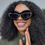 Casual Vintage Gradient Lips Y2K Cat-Eye Sunglasses