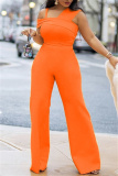 Sleeveless Spaghetti Strap Crop Tops And Flare Leg Pants Vacation Formal Office Lady Two Pieces Trouser Sets