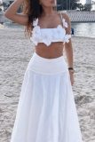 Casual Flowers Sleeveless Backless Spaghetti Strap Tie Shoulder Cami Crop Tops