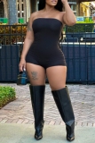 Casual Backless Strapless Skinny Tube Tops Rompers One Piece Bodysuit