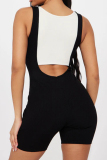 Backless Sleeveless Hollow Out U Neck Skinny Rompers Overall