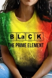 Casual Letter Print O Neck Short Sleeve Oversize Graphcis T-Shirts