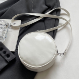 Casual Quirky Ghost Halloween Small Round Pumpkin Crossbody Bag