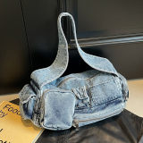 Vintage Underarm Denim Shoulder Crossbody Bag