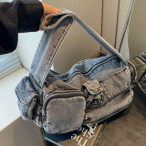 Vintage Underarm Denim Shoulder Crossbody Bag