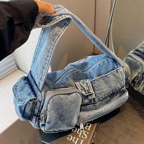 Vintage Underarm Denim Shoulder Crossbody Bag