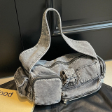 Vintage Underarm Denim Shoulder Crossbody Bag