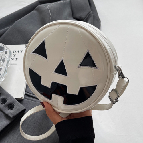 Casual Quirky Ghost Halloween Small Round Pumpkin Crossbody Bag