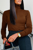 Casual Turtleneck Long Sleeve Inner Wear Slim Fit Tops