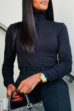 Casual Turtleneck Long Sleeve Inner Wear Slim Fit Tops