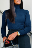 Casual Turtleneck Long Sleeve Inner Wear Slim Fit Tops