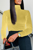 Casual Turtleneck Long Sleeve Inner Wear Slim Fit Tops