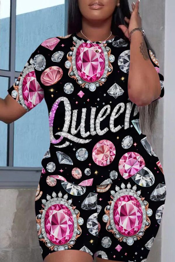 Casual Graphics Print O Neck Short Sleeve Oversize T-Shirt And Shorts Two Pieces Shorts Sets