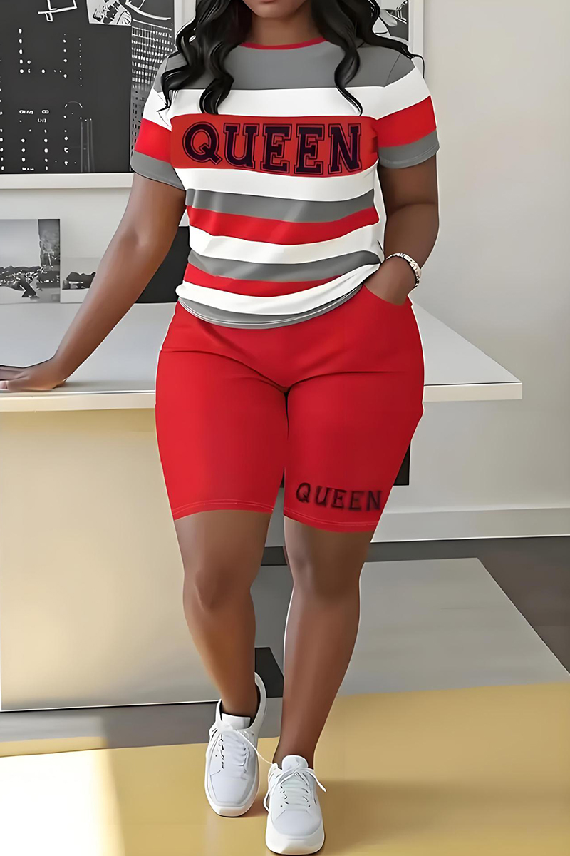 Unisex Knee Length Printed T-Shirt and Shorts