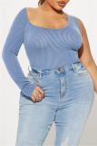 Casual Backless One Shoulder Long Sleeve Irregular Skinny Bodysuits