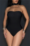 Backless Sleeveless Halter Skinny Bustier Bodysuits