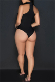 Backless Sleeveless Halter Skinny Bustier Bodysuits