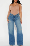 Casual Backless One Shoulder Long Sleeve Irregular Skinny Bodysuits