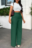 Formal High Waist Office Lady Wide Leg Pants