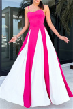 Sleeveless Backless Long Formal Evening Party A Line Maxi Flowy Slip Dresses