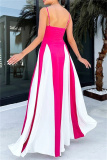 Sleeveless Backless Long Formal Evening Party A Line Maxi Flowy Slip Dresses