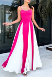 Sleeveless Backless Long Formal Evening Party A Line Maxi Flowy Slip Dresses