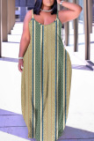 Casual Graphics Print Backless Spaghetti Strap Floor Length Vacation Baggy Sundress Slip Maxi Dress