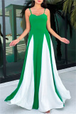 Sleeveless Backless Long Formal Evening Party A Line Maxi Flowy Slip Dresses