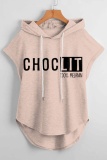 Casual Graphics Print Sleeveless Fall Winter Hooded Sweatshirt