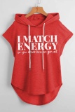 Casual Graphics Print Sleeveless Fall Winter Hooded Sweatshirt