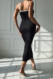 Formal Evening Party Backless Sleeveless Hollow Out Long Bodycon Maxi Slip Dress