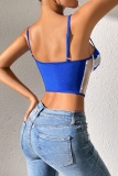Sequins Sleeveless Backless Evening Party Cami Crop Top