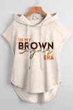 Casual Graphics Print Sleeveless Fall Winter Hooded Sweatshirt
