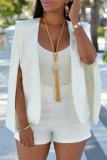 Formal Workwear Cardigan Split Cape Sleeve Open Front Blazer Jacket