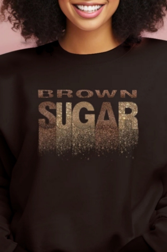 Casual Letter Print O Neck Long Sleeve Fall Winter Sweatshirt