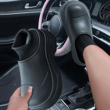 Casual Round Thick-Soled Cozy Home Casual Footwear Cotton Slippers for Women