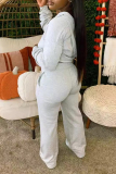 Black Sportwear Casual Zipper Collar Long Sleeve Pocket Lace Up Crop Jackets And Pants Two Pieces Sweatpants Sets