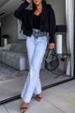 Formal Cardigan Turndown Collar Long Sleeve Evening Party Office Lady Woolen Coat Crop Blazer Jackets