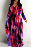 Colorful Animal Print Backless Spaghetti Strap Floor Length Vacation Baggy Sundress Slip Maxi Dress