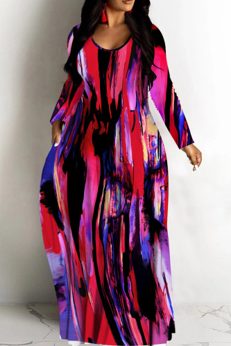 Colorful Animal Print Backless Spaghetti Strap Floor Length Vacation Baggy Sundress Slip Maxi Dress
