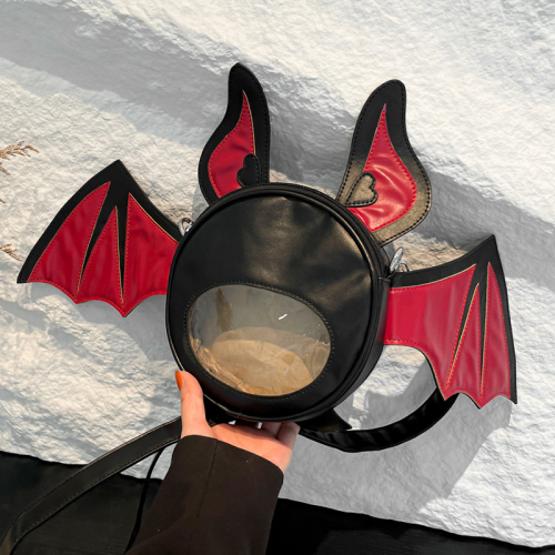 Casual Halloween Bat Small Crossbody Zipper Bags