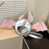 Casual Halloween Bat Small Crossbody Zipper Bags