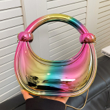 Colorful Iridescent Acrylic Handbag Chains Bags