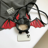 Casual Halloween Bat Small Crossbody Zipper Bags