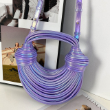 Purple Y2K Spicy Girl Bagwire Noodle Bag