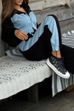 White Zipper Hooded Long Sleeve Crop Jackets And Wide Leg Pants Street Sportswear Two Pieces Sweatsuit Sets
