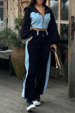White Zipper Hooded Long Sleeve Crop Jackets And Wide Leg Pants Street Sportswear Two Pieces Sweatsuit Sets