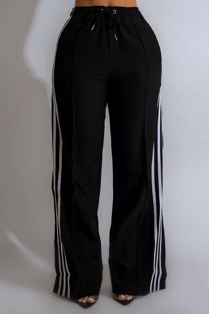 Knit Bottoms W/Pockets/Drawstrings