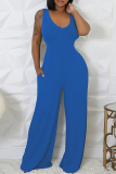 Light Gray Casual U Neck Long Sleeve Sweater Wide Leg Jumpsuit And Crop Tops Two Pieces Set